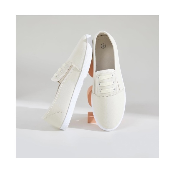 NWOT-Shupua Womens 11 Beige Light & Breathable Canvas Casual Slip-On Sneakers - Picture 14 of 15